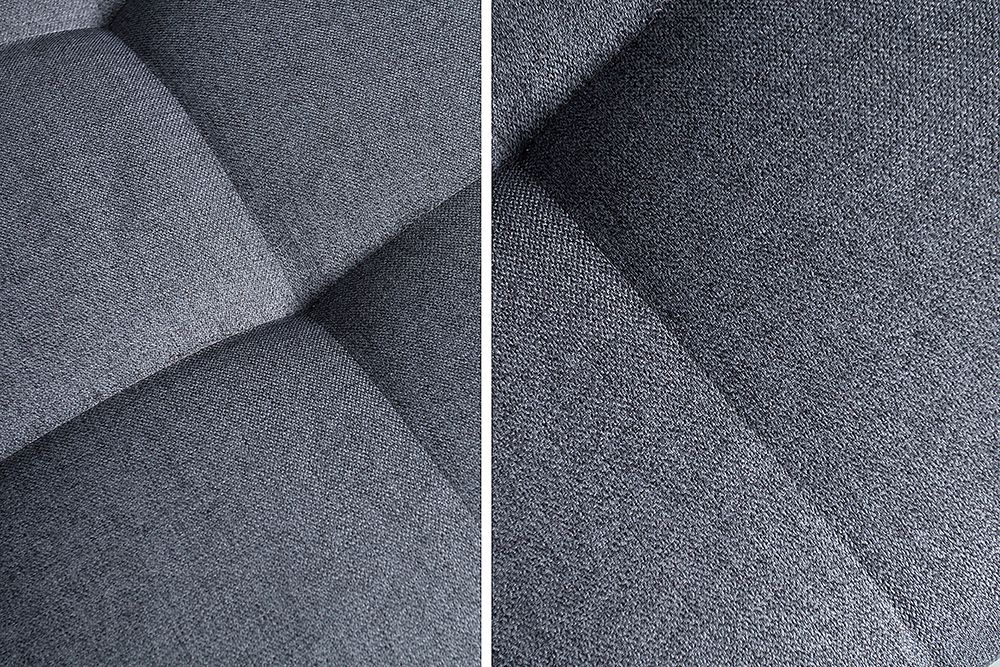 Moderne XXL Wohnlandschaft KENT 305cm anthrazit Federkern Bigsofa inkl. Hocker