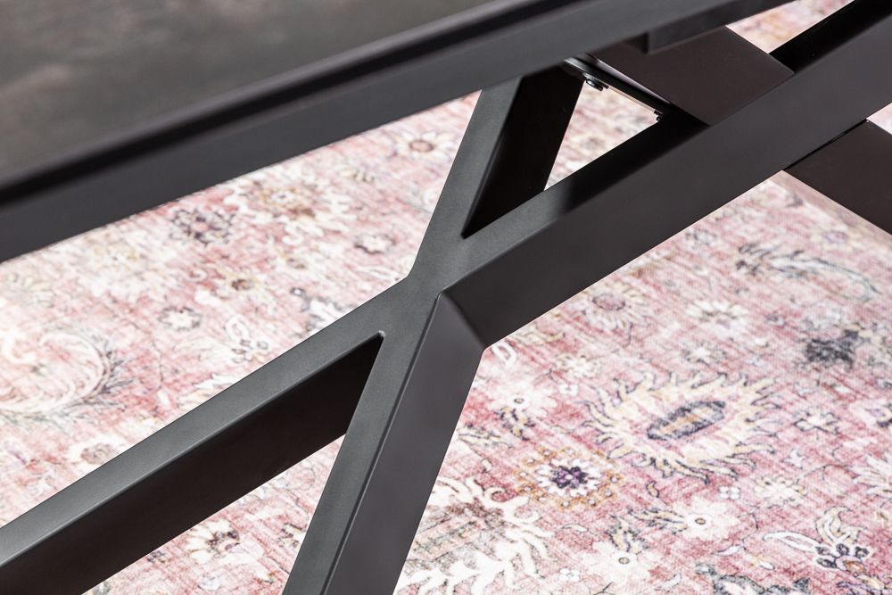 Ausziehbarer Esstisch EUPHORIA 180-220-260cm anthrazit Lava Keramik made in Italy