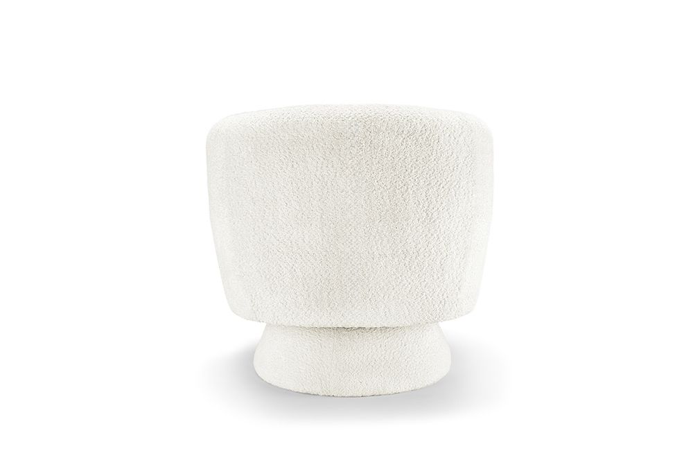 Drehbarer Design Sessel BOSSA NOVA beige Bouclé