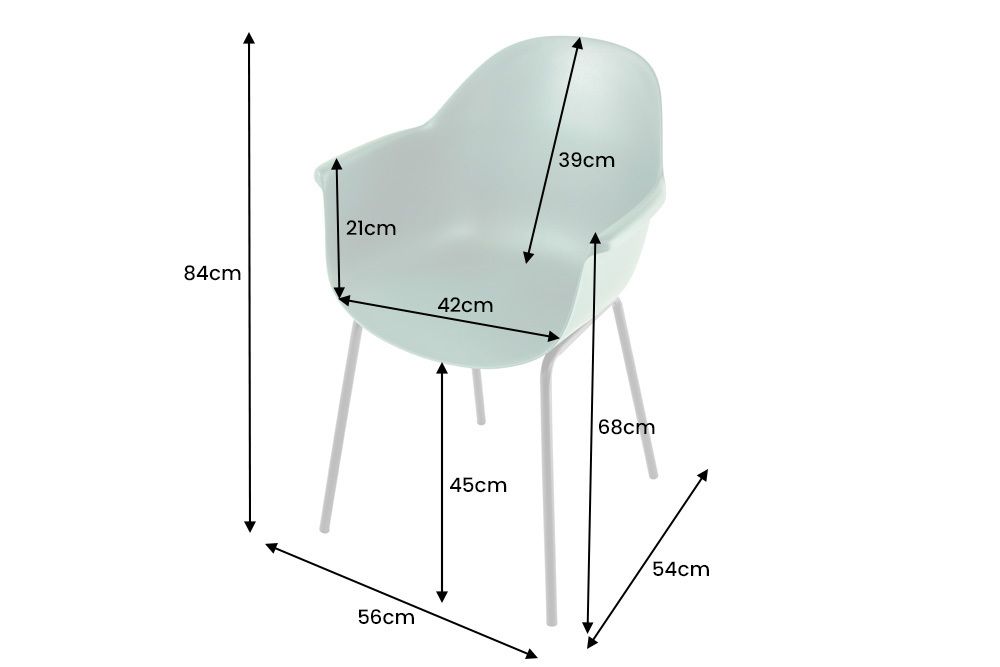 Nachhaltiger Design Stuhl UPCYCLING ME grün 75% Ocean Plastik Indoor Outdoor