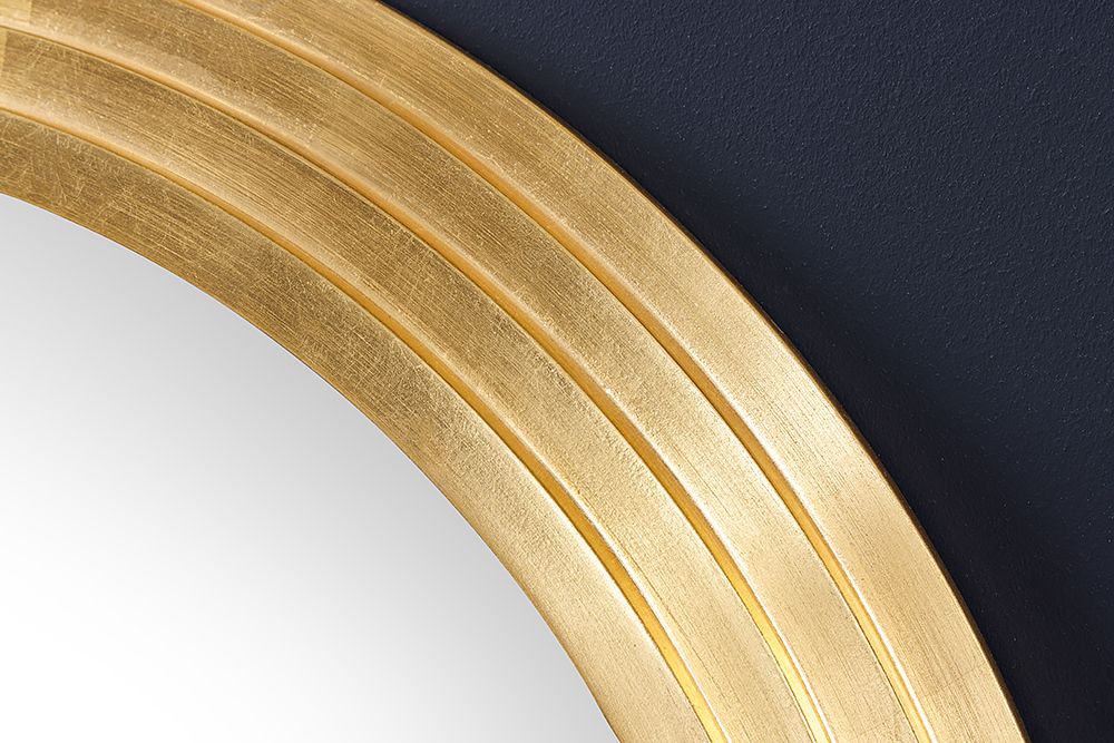 Edler Wandspiegel ART DECO 160cm gold Rundbogen Spiegel