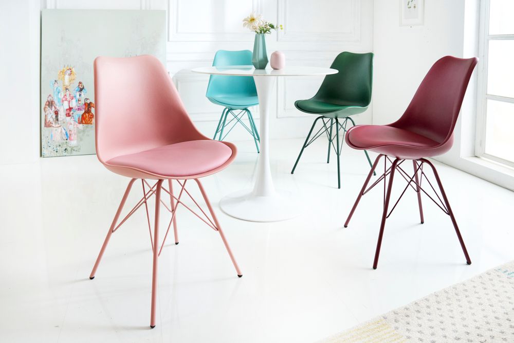 Retro Stuhl SCANDINAVIA MEISTERSTÜCK grau