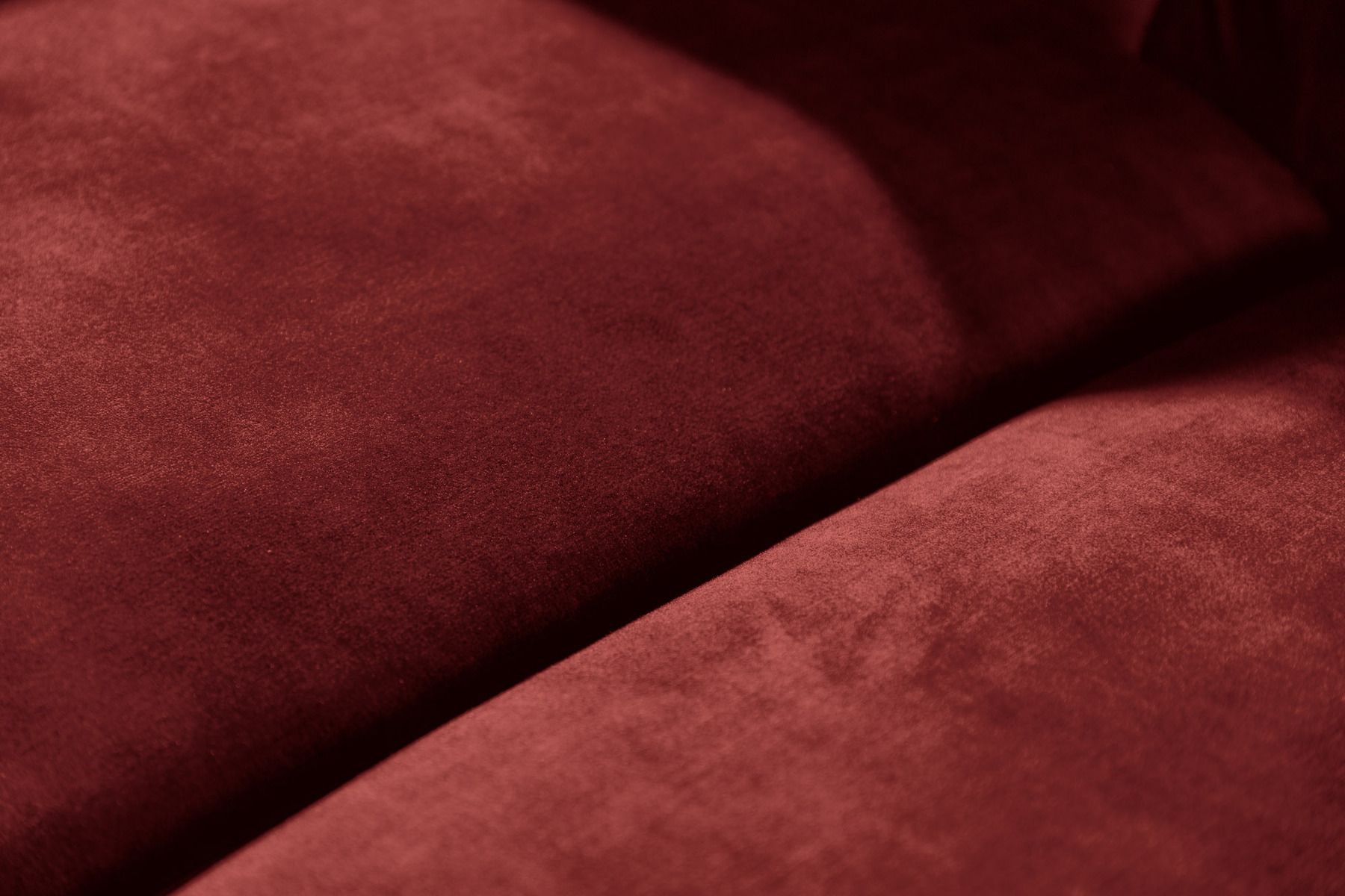 Barock Sofa CHESTERFIELD 205cm bordeaux rot Samt Federkern Knopfheftung 3-Sitzer Couch