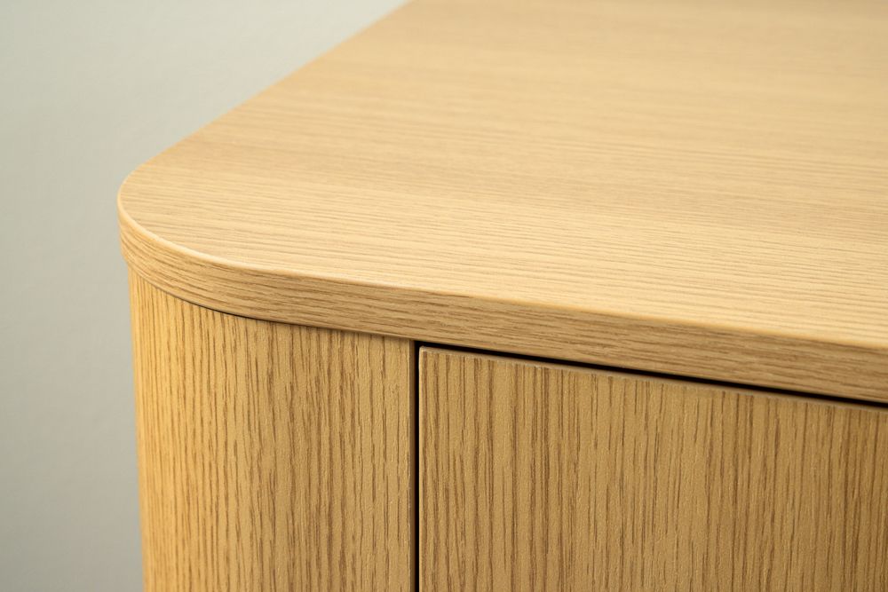 Modernes TV-Board VALHALLA WOOD 160cm natur Eichenholz Lowboard mit Stauraum