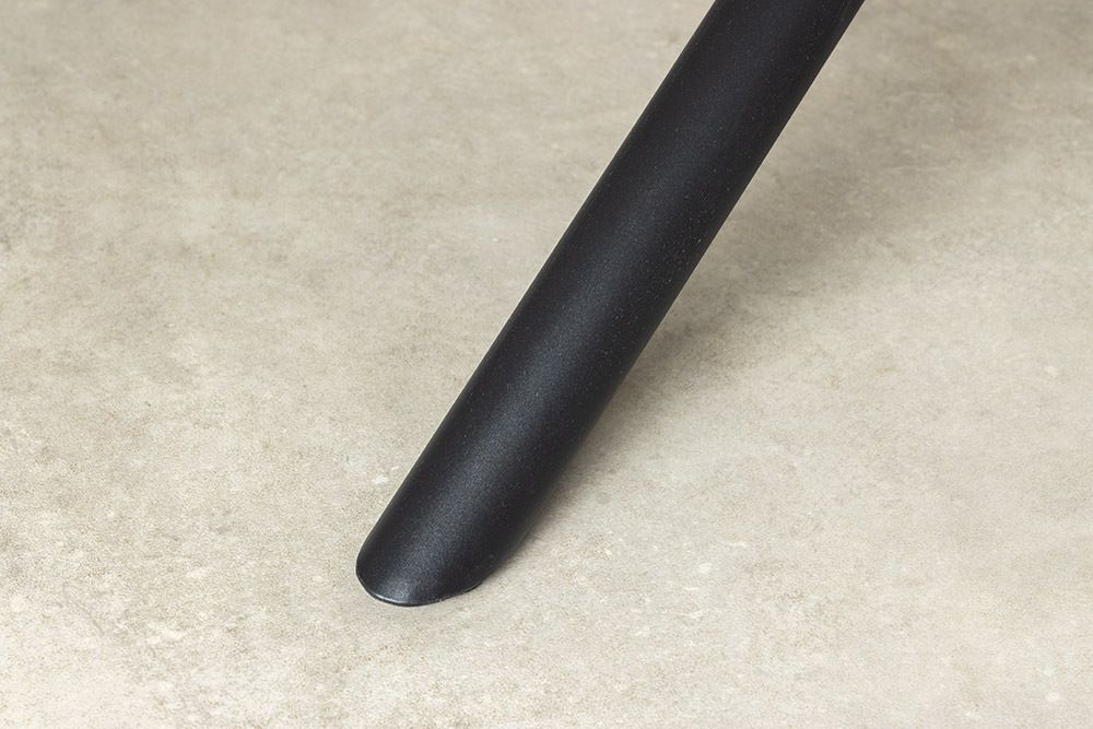 Design Esstisch OSAKA 160cm weiß Keramik schwarz Sterngestell Metall