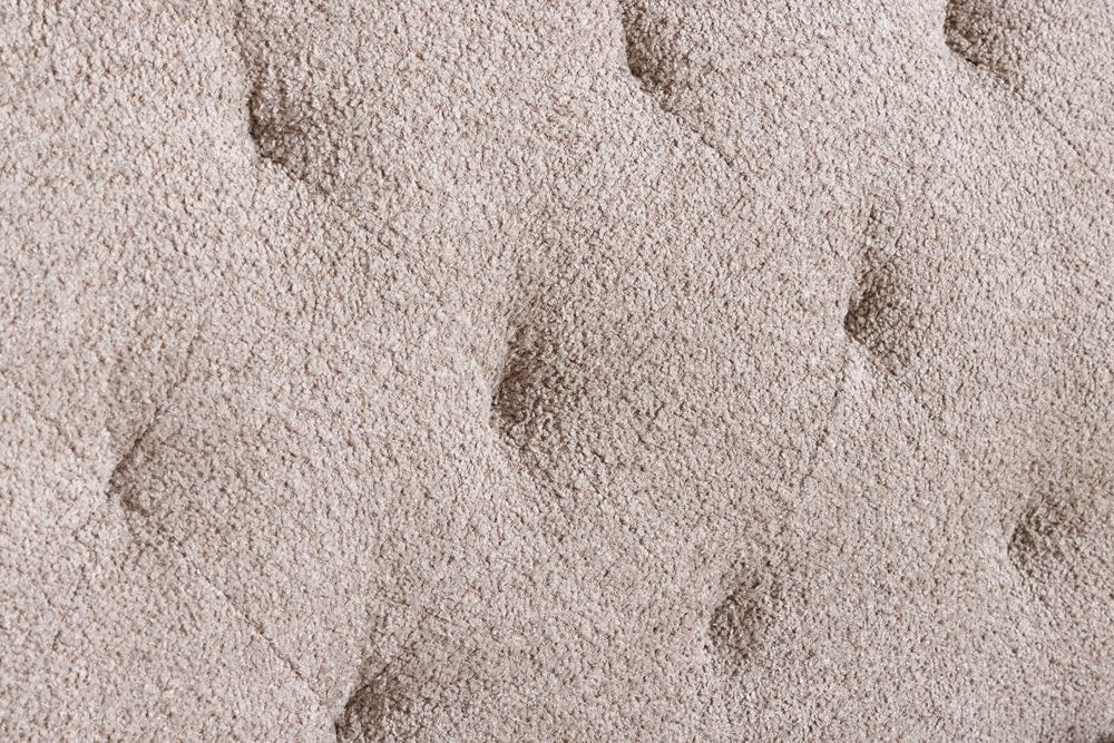 Chesterfield 3-Sitzer Sofa MAISON BELLE AFFAIRE 220cm greige Bouclé mit Schlaffunktion
