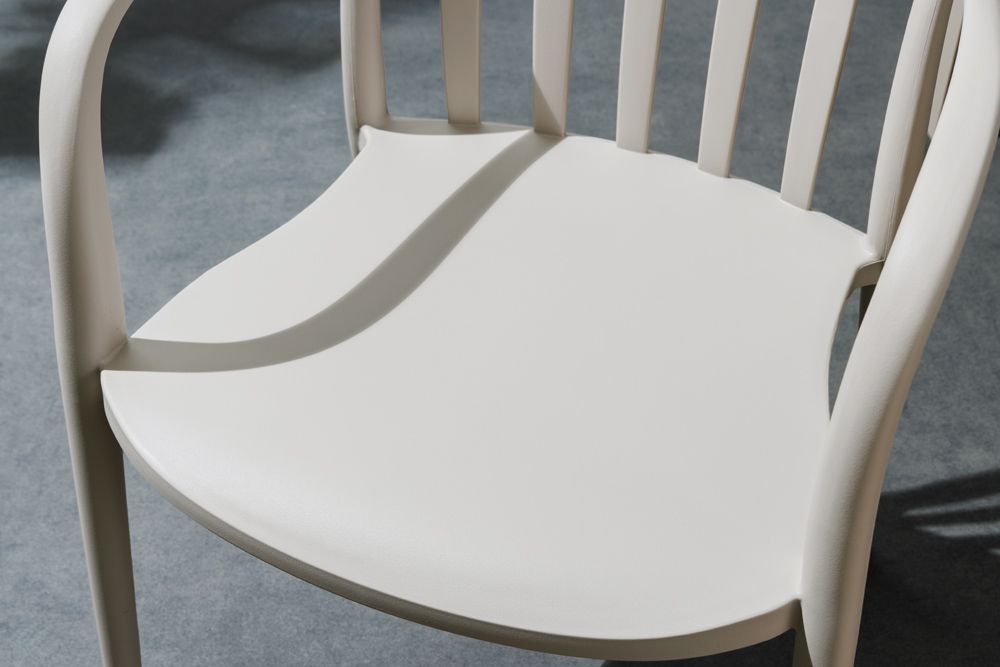 In- und Outdoor Gartenstuhl STUDIO ITALIA taupe stapelbar wetterfest