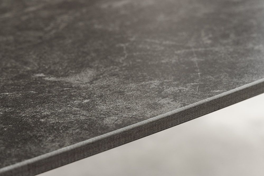 Design Couchtisch OSAKA 110cm anthrazit Keramik schwarz Metall mit Sterngestell