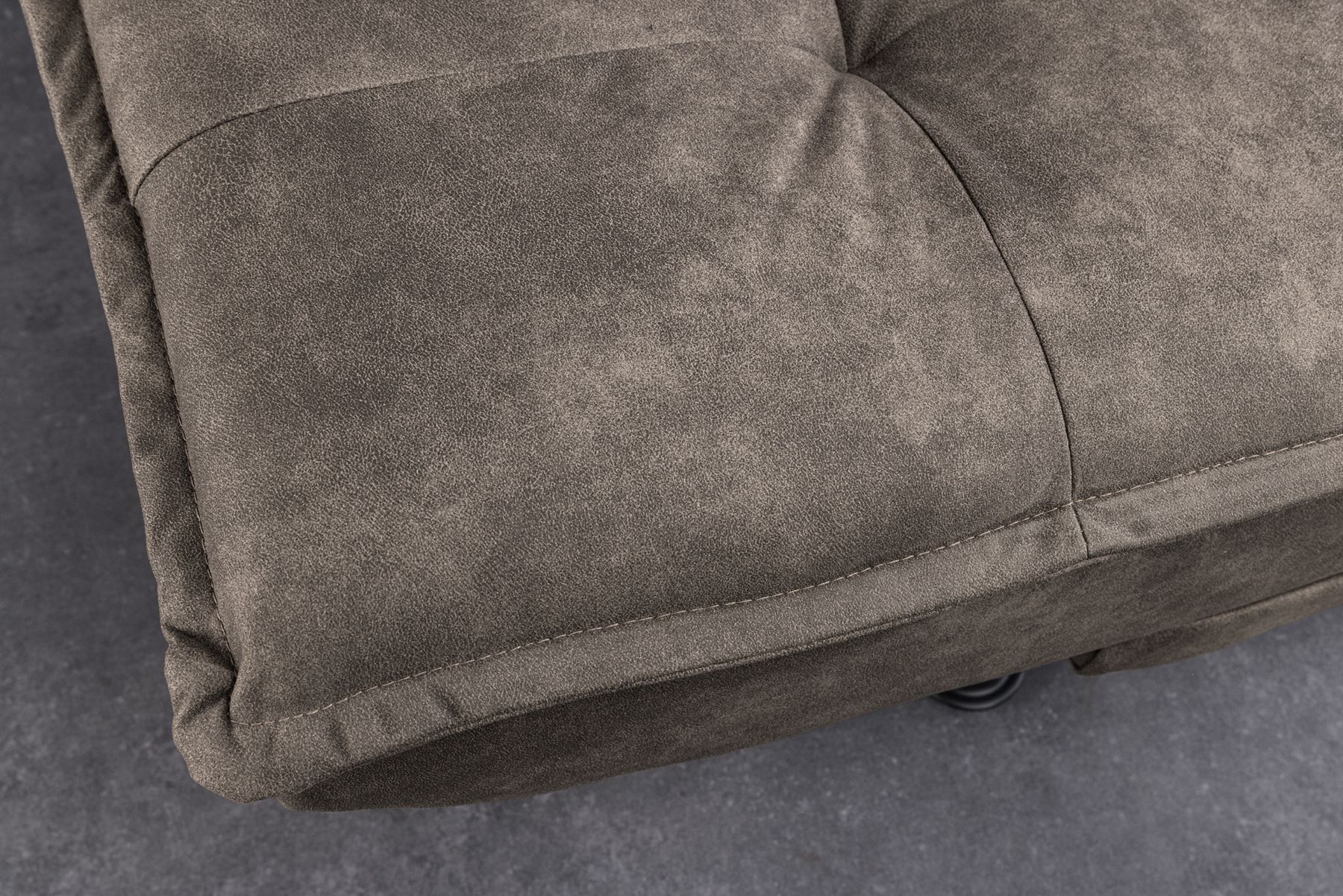 Modernes Schlafsofa JAZZ 190cm antik taupe Microfaser 3-Sitzer Couch