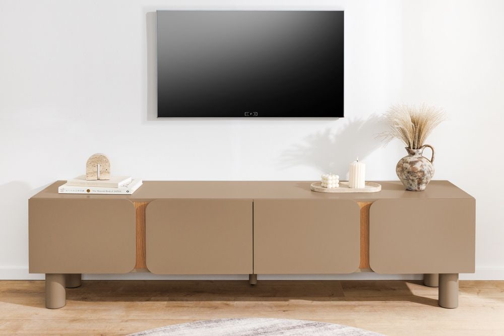 TV-Lowboard COSMO 180cm greige Eiche Soft Close Stauraum