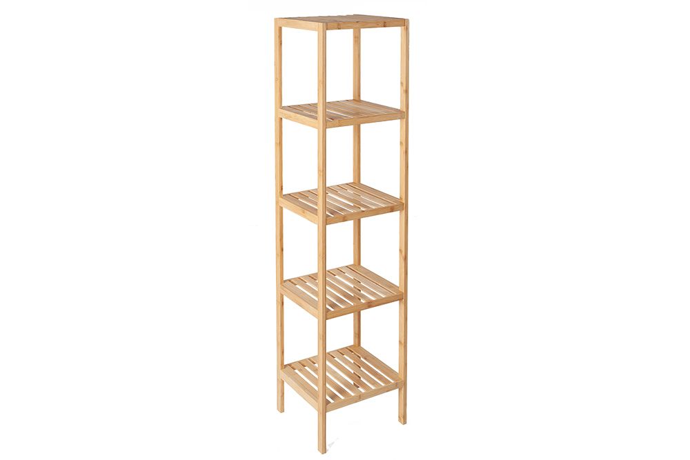 Design Regal LAGOON SPA 145cm Bambusholz vier Fächer Badregal