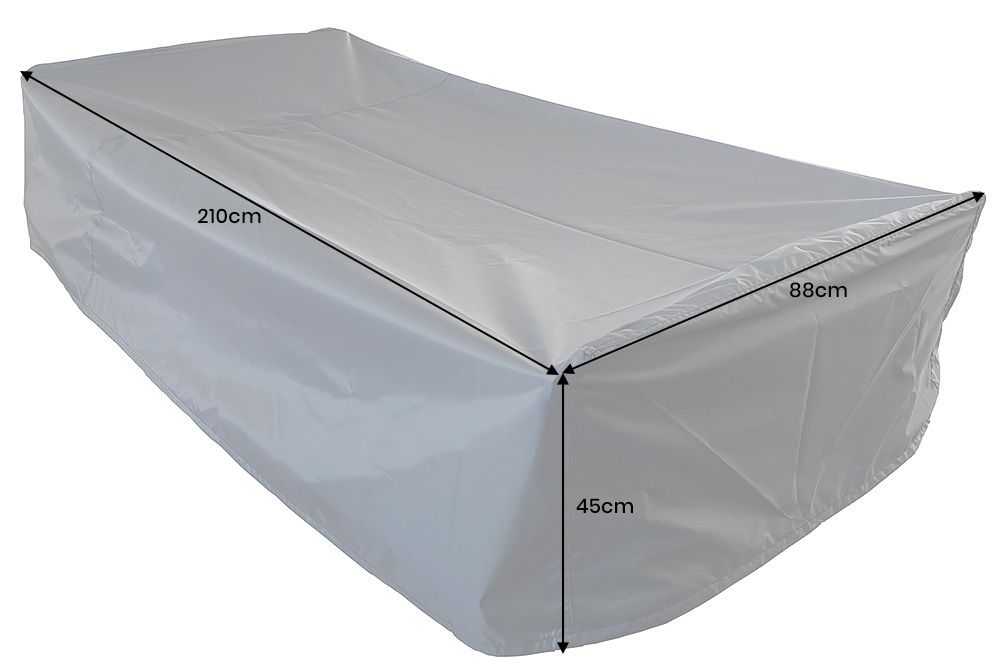 Wetterfeste Schutzhaube PRESTIGE PROTECT 210cm anthrazit Sonnenliege Abdeckung