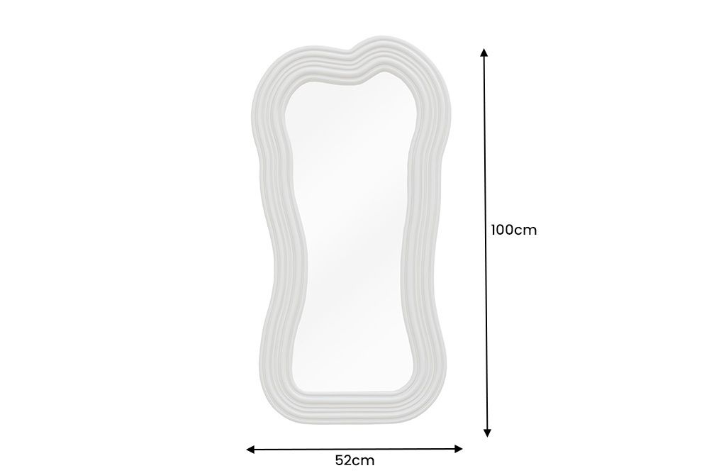 Design Wandspiegel ALICE II 100cm pastell greige