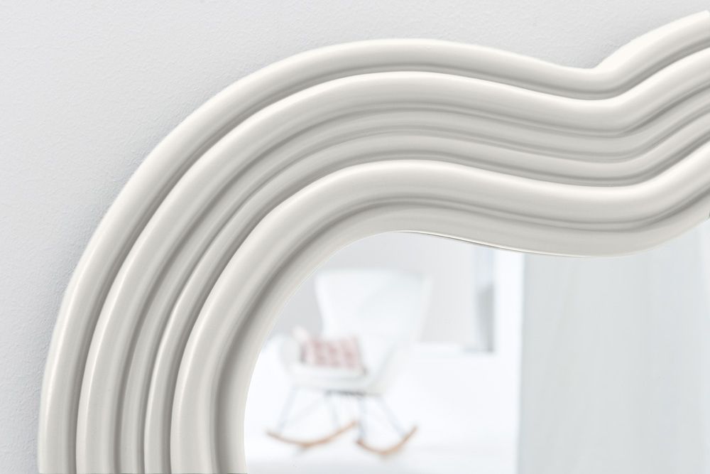 Design Wandspiegel ALICE II 100cm weiß