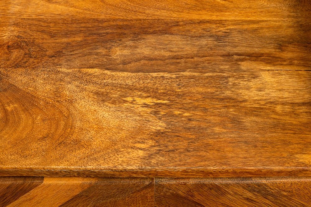 Massiver Nachttisch INFINITY 60cm natur Mangoholz mit Fach und Schublade