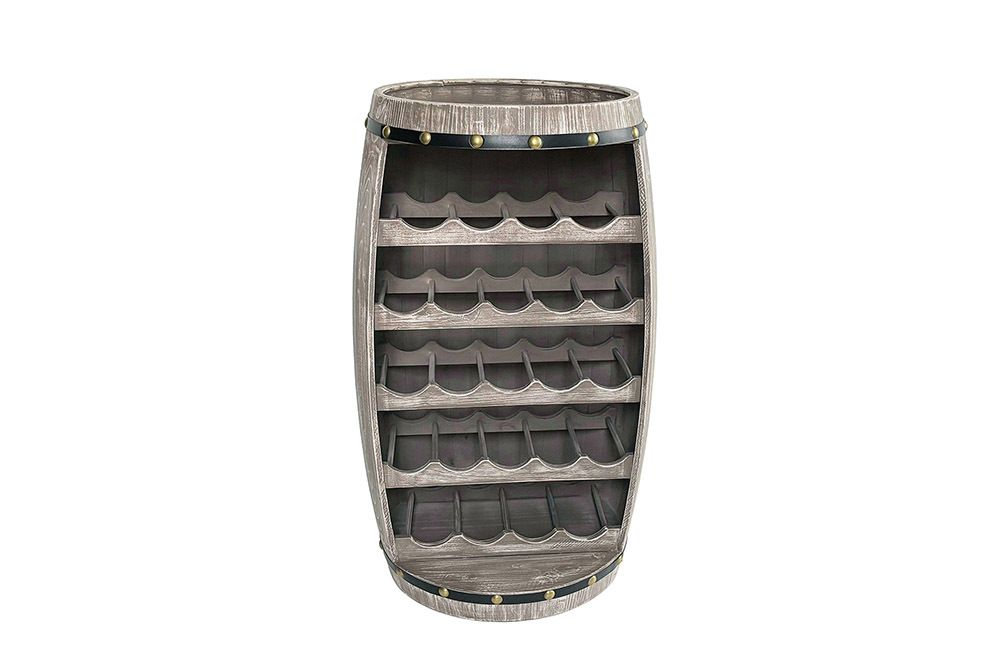 Authentisches Weinregal BODEGA 80cm natur Pinie Weinfass Shabby Chic