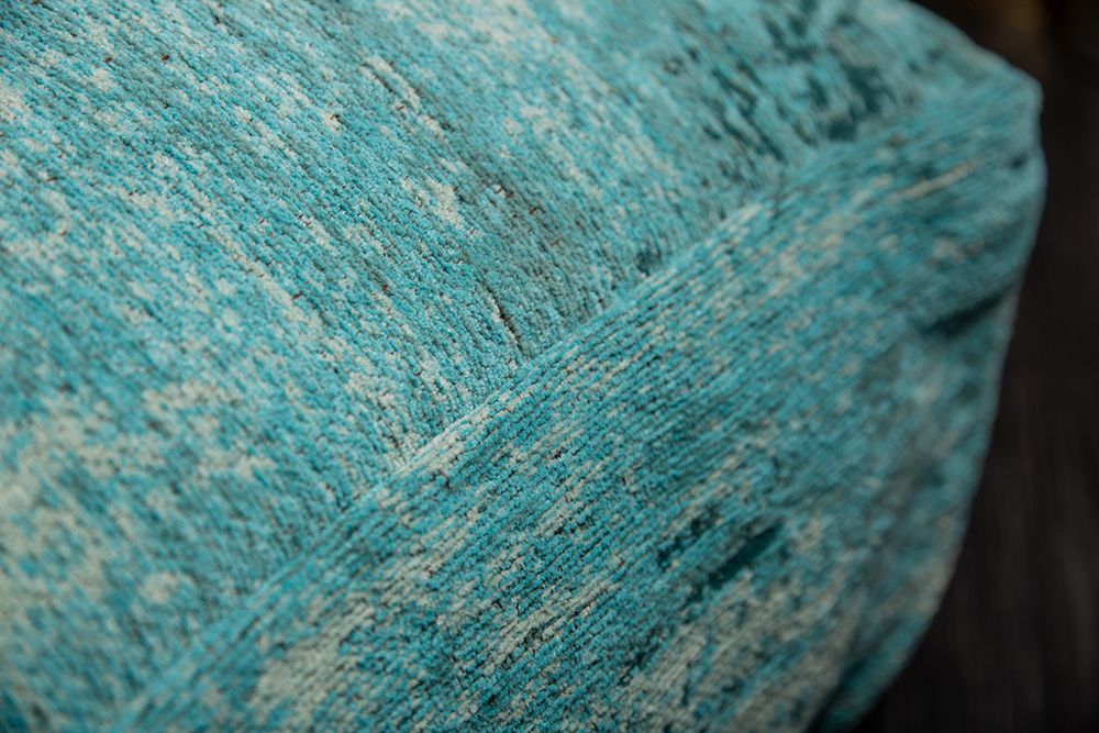 Design Bodenkissen XL MODERN ART 70cm türkis abstraktes Muster Sitzkissen