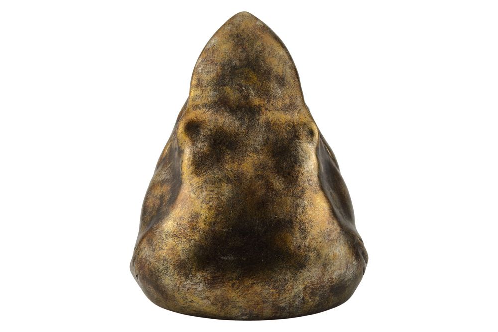 Deko-Figur SHARK HEAD 25cm bronze mit Ablagefach handmade