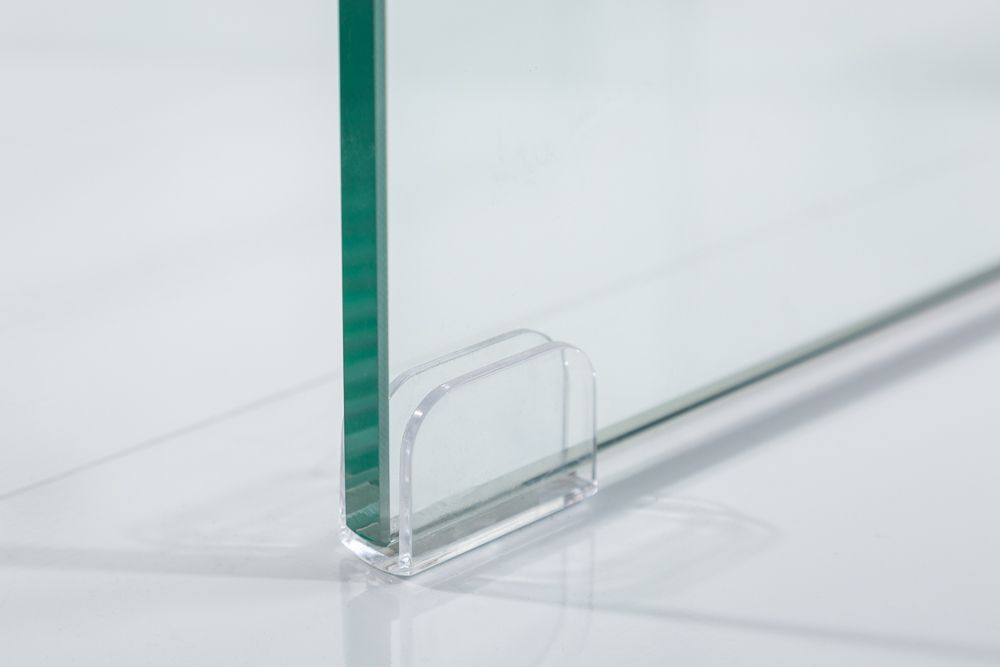 Design 3er Set Glas Couchtisch FANTOME 60cm Beistelltische transparent