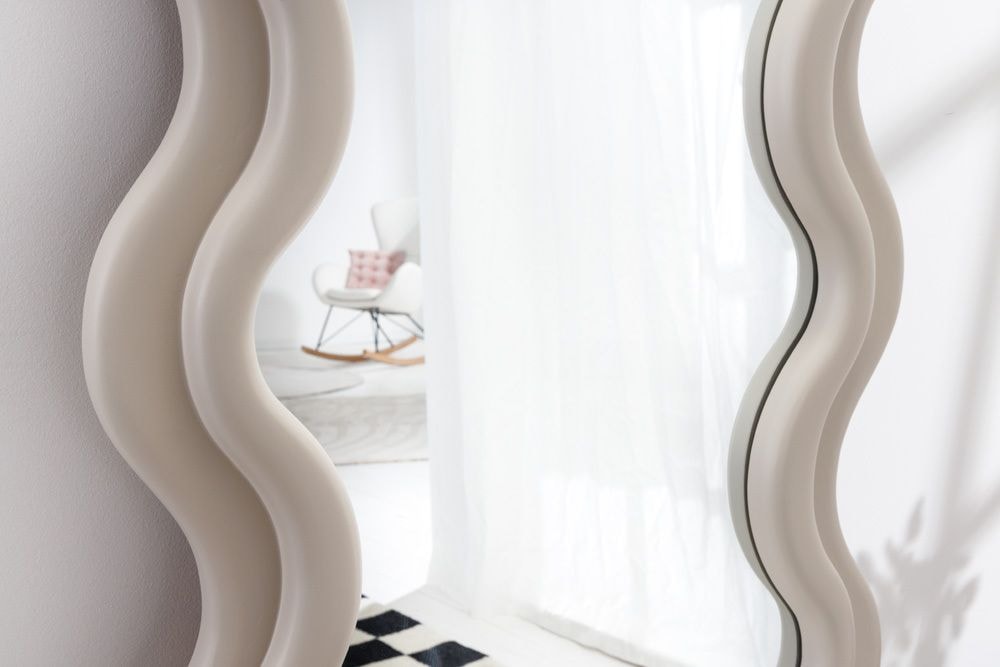 Design Wandspiegel CURVY 160cm greige