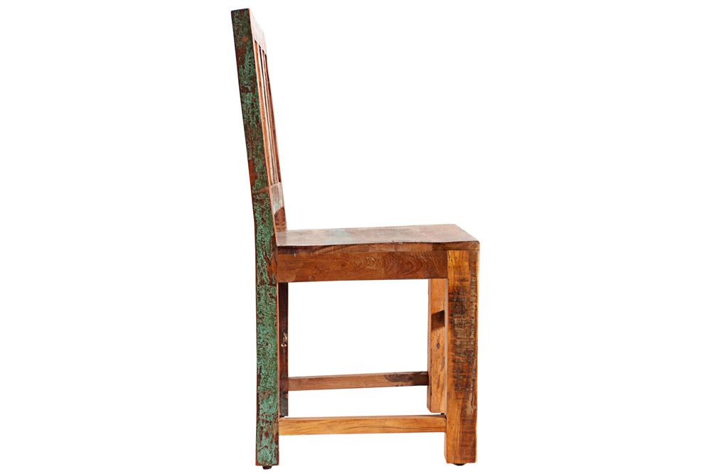 Massiver Holz Stuhl JAKARTA aus recycelten Fischerbooten