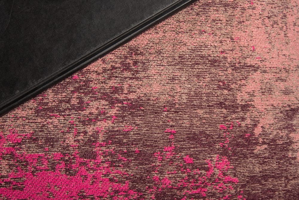 Design Bodenkissen XL MODERN ART 70cm rot pink abstraktes Muster Sitzpouf