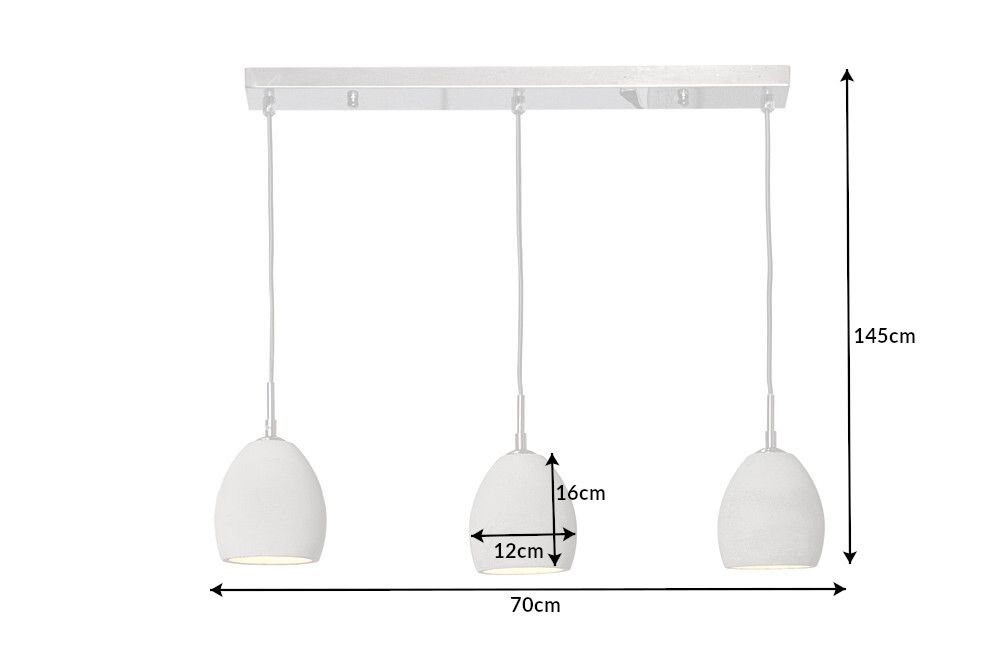 Design Beton Hängeleuchte CEMENT-COLLECTION III Industrial Design
