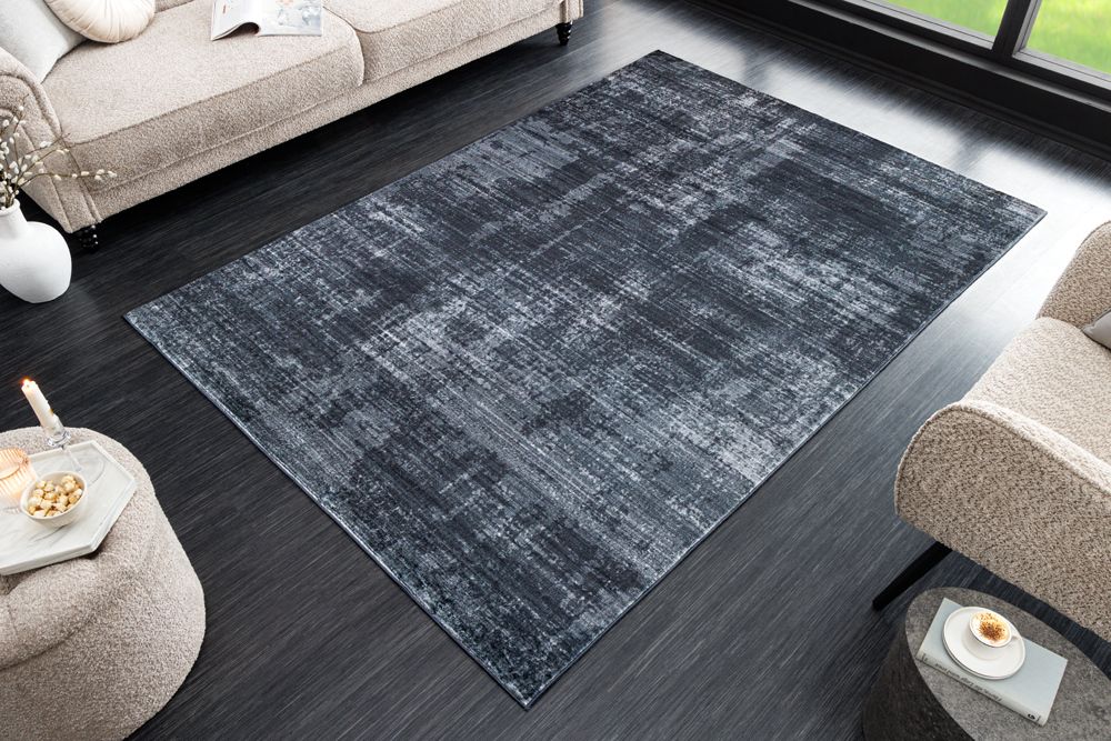 Moderner Teppich SOFT TOUCH 230x160cm grau Kurzflor Indoor-Teppich