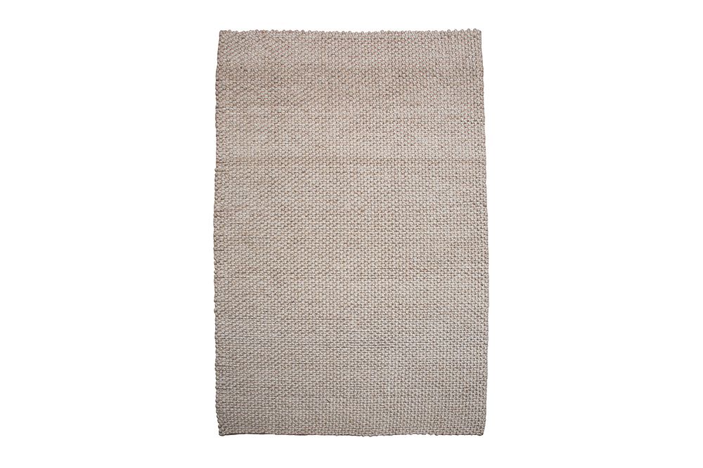 Handgearbeiteter Teppich WOOL 240x160cm beige aus Wolle