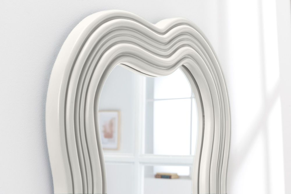 Design Wandspiegel ALICE II 100cm weiß