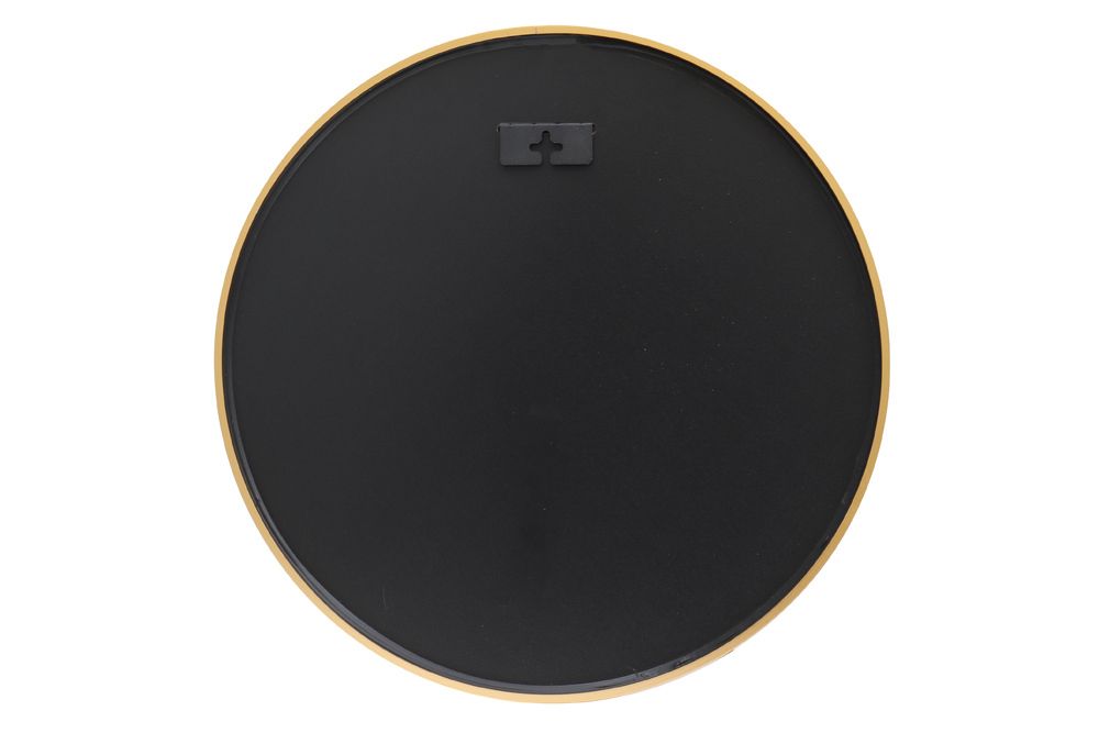 Runder Wandspiegel PORTRAIT 40cm gold mit Metallrahmen