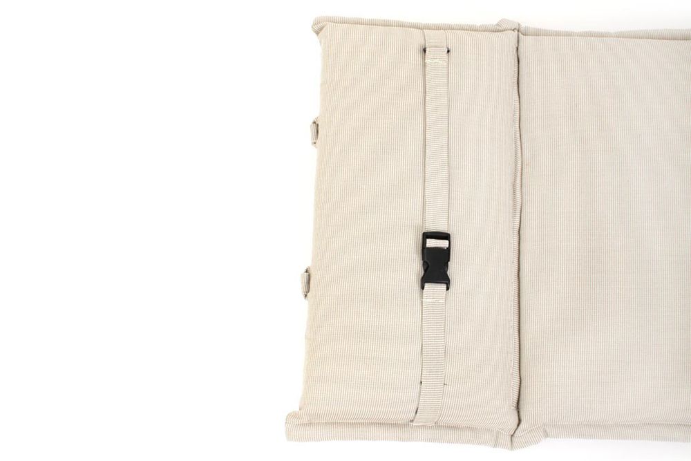 Outdoor Kissen ROG 45x186cm beige Sitzkissen Polster-Auflage für Deckchair