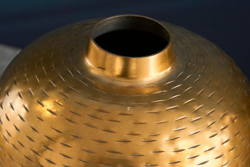 Elegantes Vasen 2er Set ORIENTAL 32cm gold im Rice Hammerschlag Design
