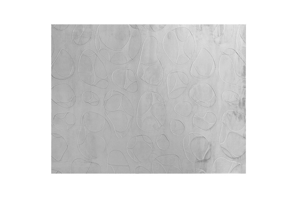 3D Hochflor Teppich LUNA 300x230cm hellgrau Hoch-Tief-Effekt Indoor-Teppich