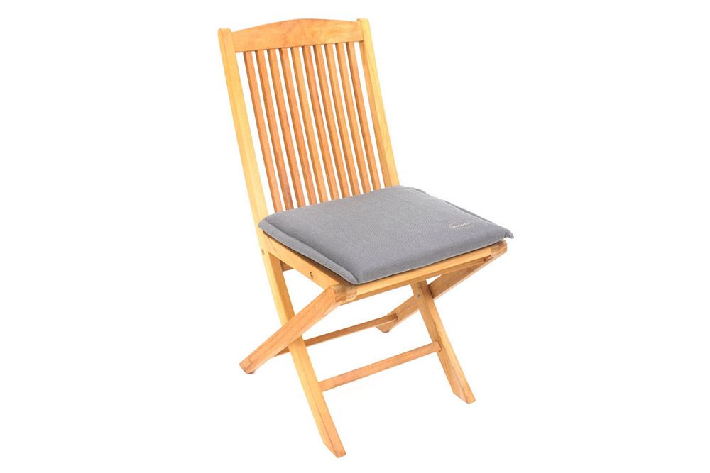 Outdoor Kissen ROG 40x42cm taupe Sitzkissen Polster-Auflage für Gartenstuhl