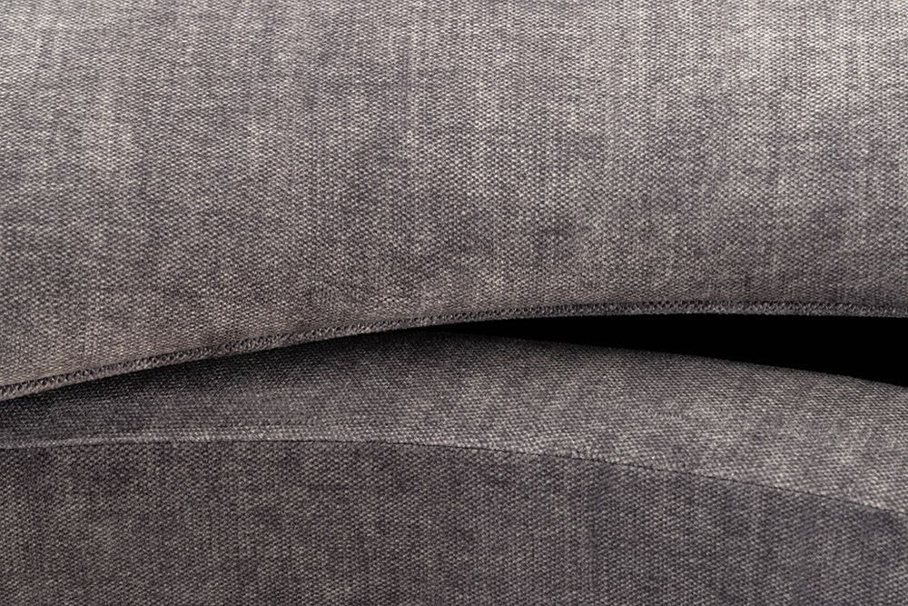 Extravagante Polsterbank ELEMENTAL 120cm graphit grau Samt Stauraum organische Form