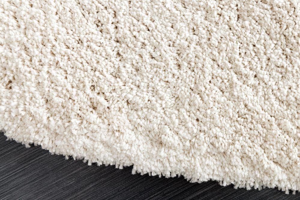 Design Teppich ORGANIC 180x120cm creme Hochflor Indoor-Teppich organische Form