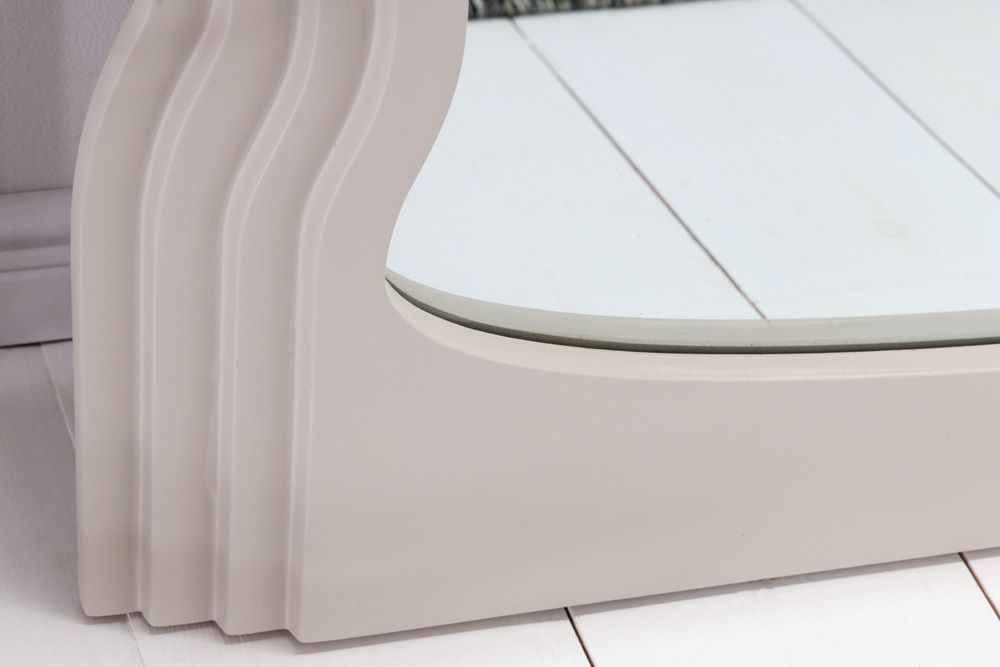 Design Wandspiegel WAVE 160cm greige