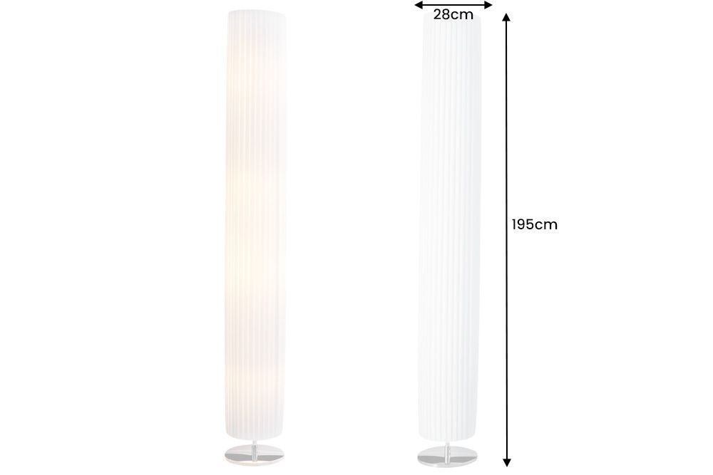 Modern Design Stehlampe SALONE 195cm weiß Stehleuchte