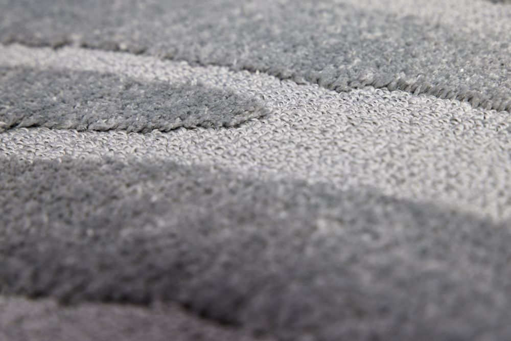 Design Teppich WAVE 240x170cm grau 3D-Effekt