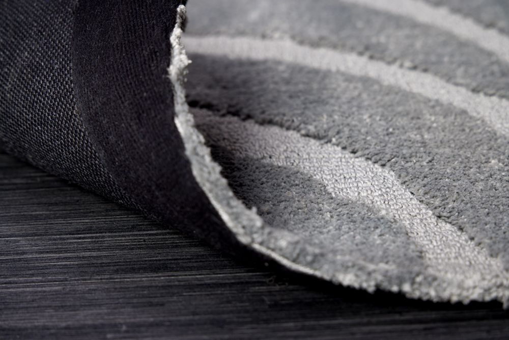 Design Teppich WAVE 240x170cm grau 3D-Effekt