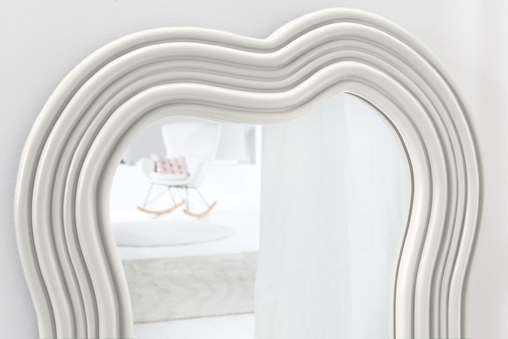 Design Wandspiegel ALICE II 100cm weiß