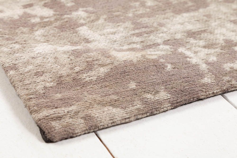 Vintage Baumwoll-Teppich MODERN ART XXL 350x240cm beige-grau verwaschen Used Look
