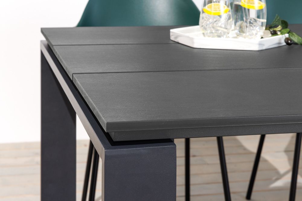 Moderner Gartentisch FLOATING 210cm anthrazit Aluminium In- und Outdoor Esstisch