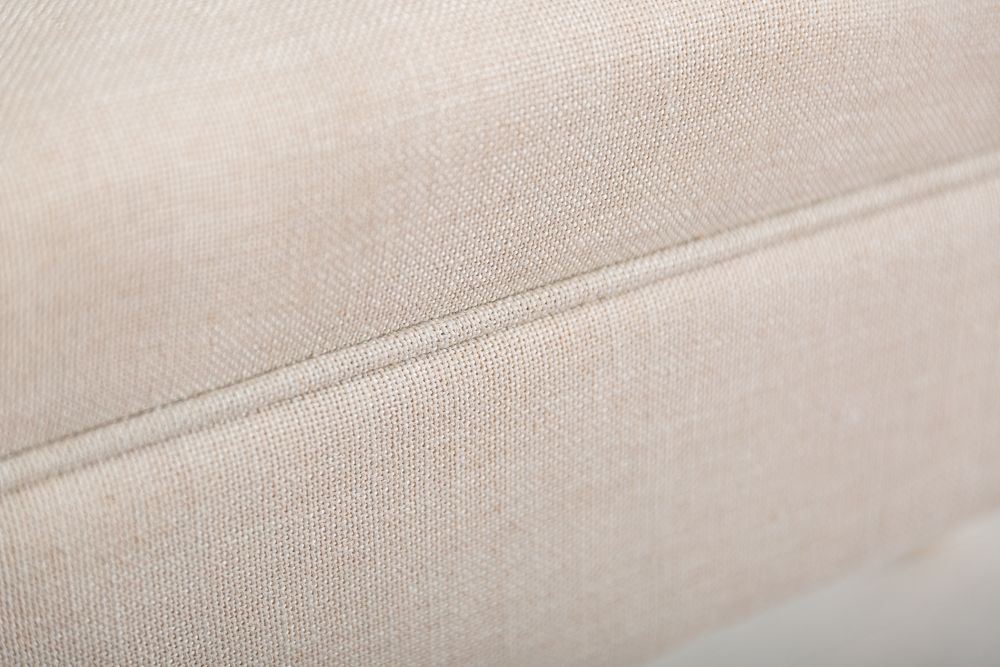 Elegante Sitzbank SCARLETT 90cm beige mit Armlehnen