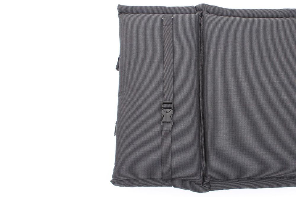 Outdoor Kissen ROG 46x119cm anthrazit Sitzkissen Polster-Auflage für Hochlehner