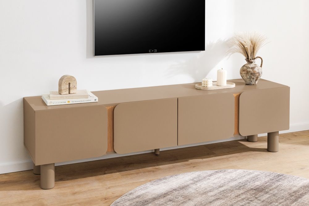 TV-Lowboard COSMO 180cm greige Eiche Soft Close Stauraum