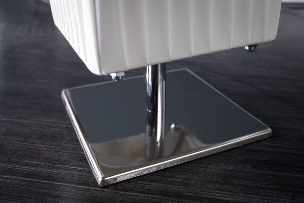 Moderne Design Stehlampe PARIS 160cm weiß Plissee Schirm Stehleuchte