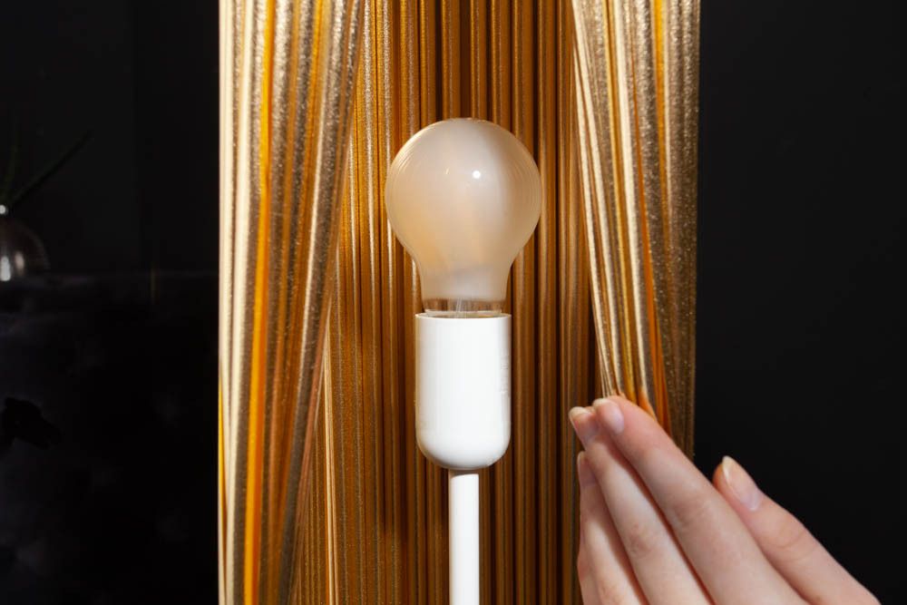 Moderne Designer Stehlampe PARIS 120cm gold Stehleuchte