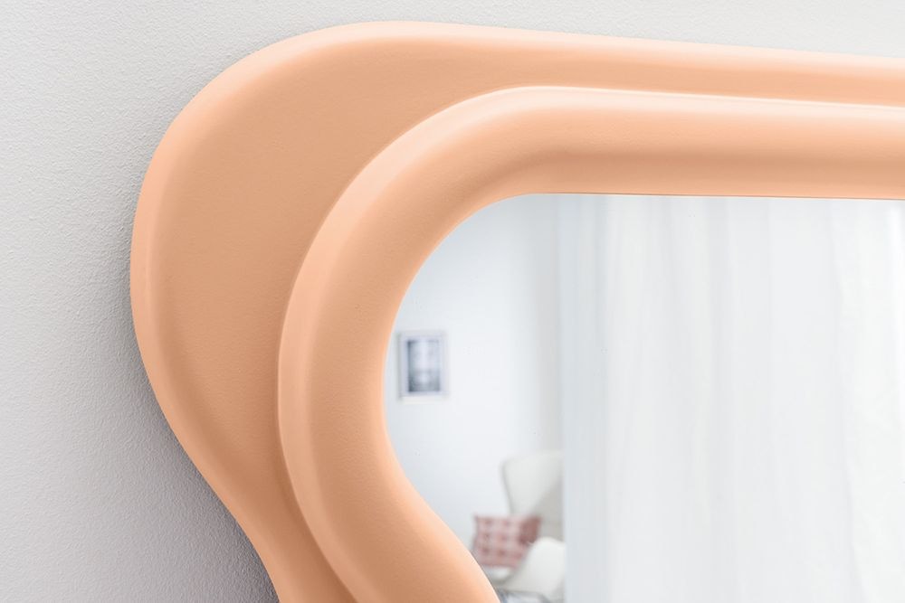 Design Wandspiegel CURVY 160cm apricot Pastell Spiegel